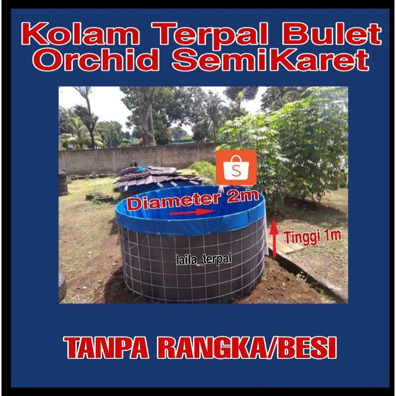 KOLAM TERPAL BULET ORCHID SEMI KARET