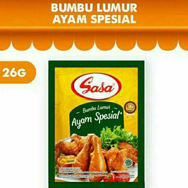 

Sasa LaRasa Bumbu Lumur Ayam Spesial isi 10 @26gr (RENCENG)