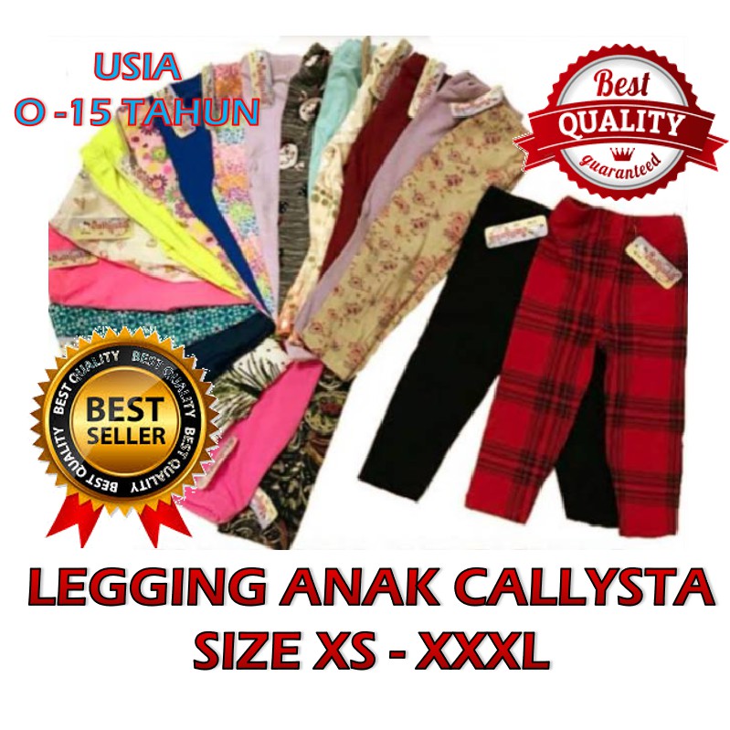 ☆Bisa Pilih☆ Legging Anak Perempuan Callysta, Leging Anak Perempuan Motif Callista, calysta, calista