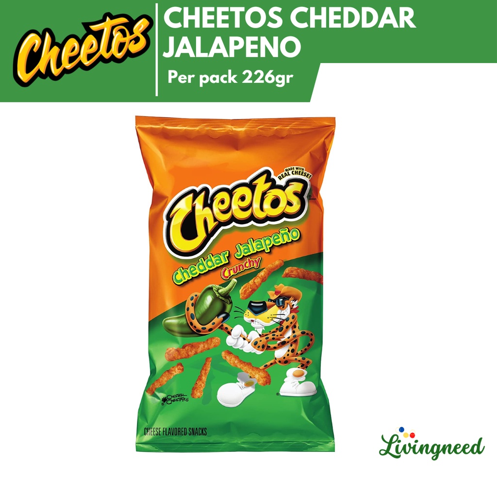 Jual Cheetos Crunchy Cheddar Jalapeno Snack Import Usa Gr Shopee