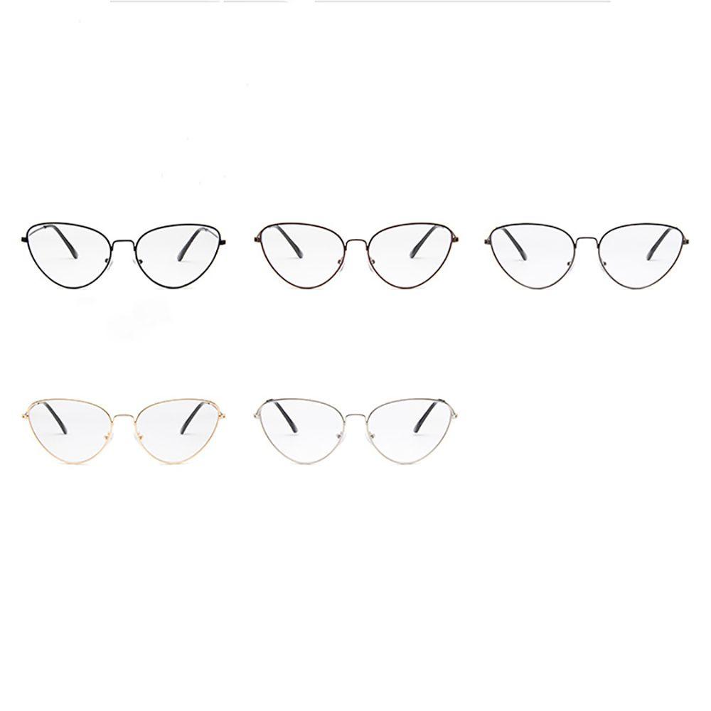 Mxbeauty Kacamata Cat Eye Spectacles Eye Anti Radiasi Untuk Wanita Kacamata Metal Frame Kacamata Baca Kacamata Komputer Kaca Anti Radiasi Lensa Bening Kacamata Eyeglasses Optical Glasses