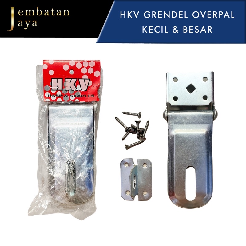 Grendel Overpal Pintu/Gembok Capit Besar dan Kecil