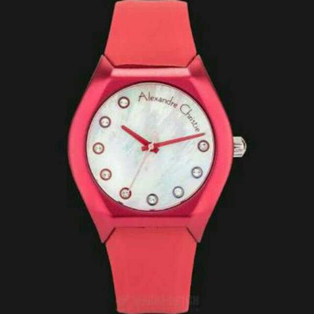 Jam alexander christie 2702 karet merah