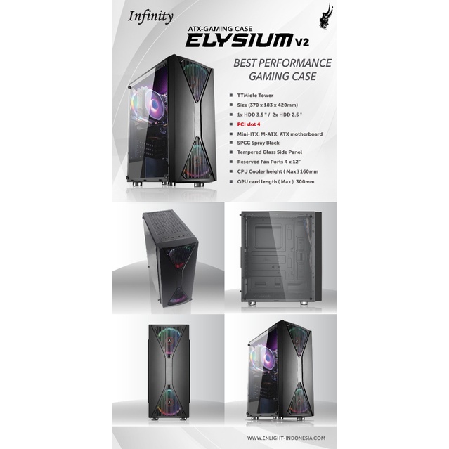 PC GAMING CASE INFINITY ELYSIUM V2