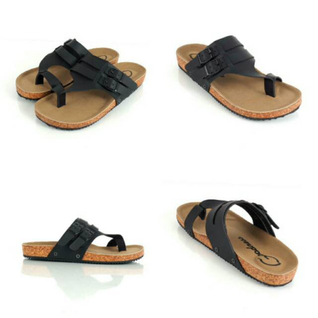 DISC 50% SANDAL KULIT GOODNESS HOLLY BLACK