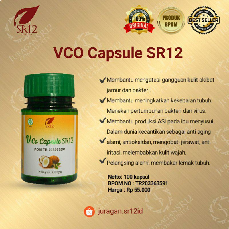 PAKET JOINT MARKETER - SALIMAH SLIM SR12 VICO VCO KAPSUL SR12