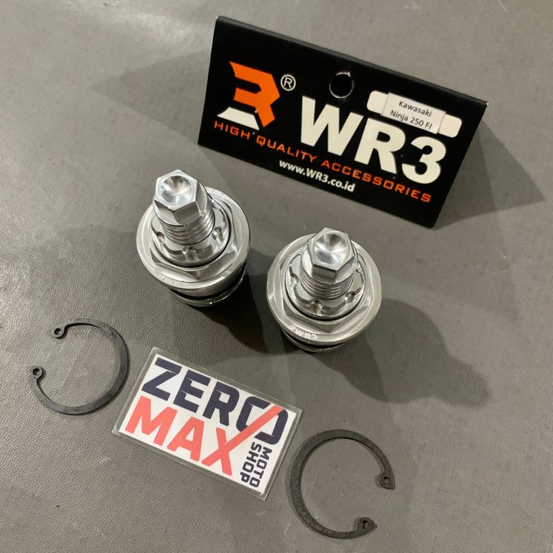 Preload Adjuster WR3 Original Kawasaki Ninja 250R 250 Karbu 2008 - 2012 Silver