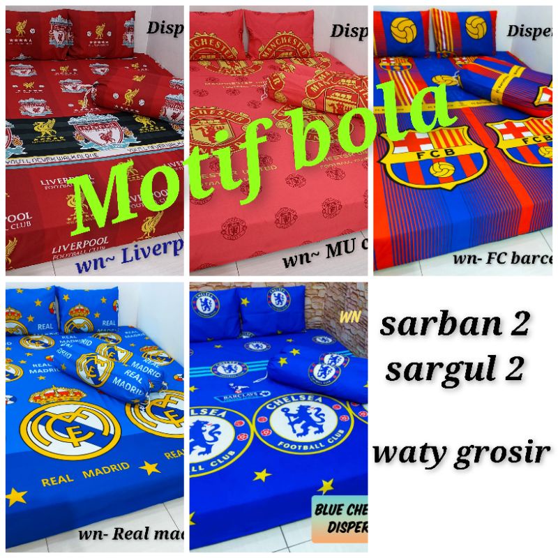 6 motif bola Sprei homemade, sprei bola, sprei best seller, sprei klaten, sprei murah