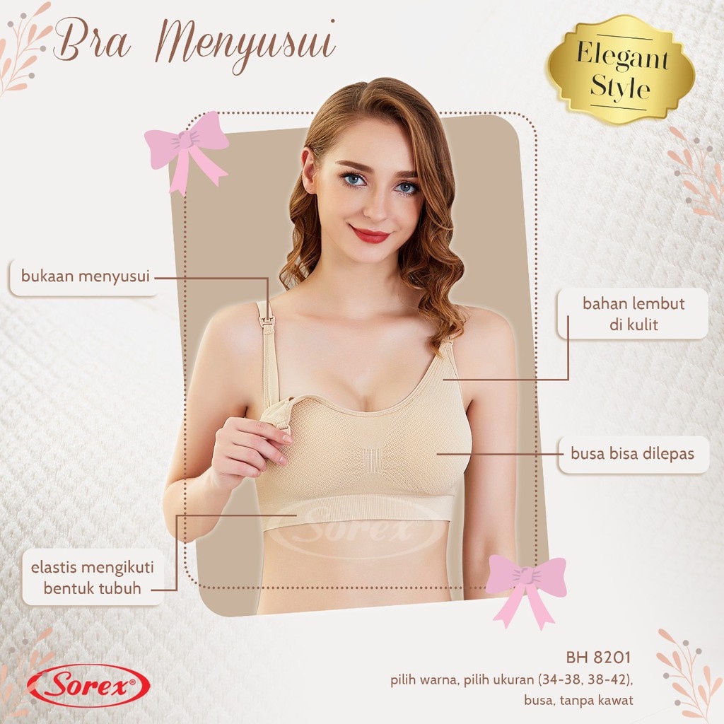 BH BRA MENYUSUI MATERNITY BRA SOREX 8201 BEST SELLER // NURSING BRA PREMIUM