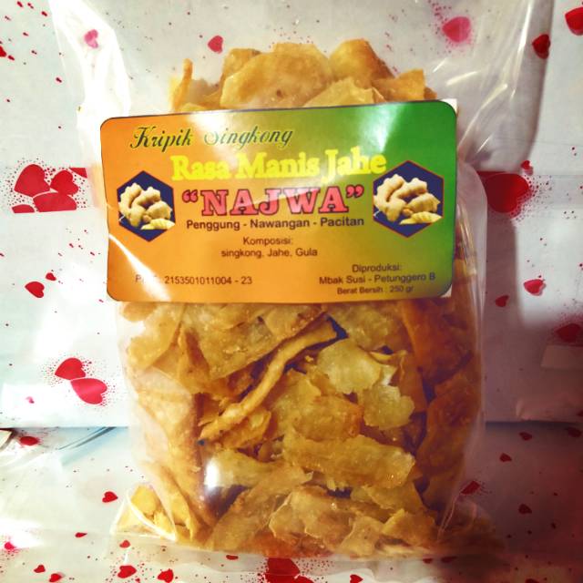 

Keripik singkong jahe