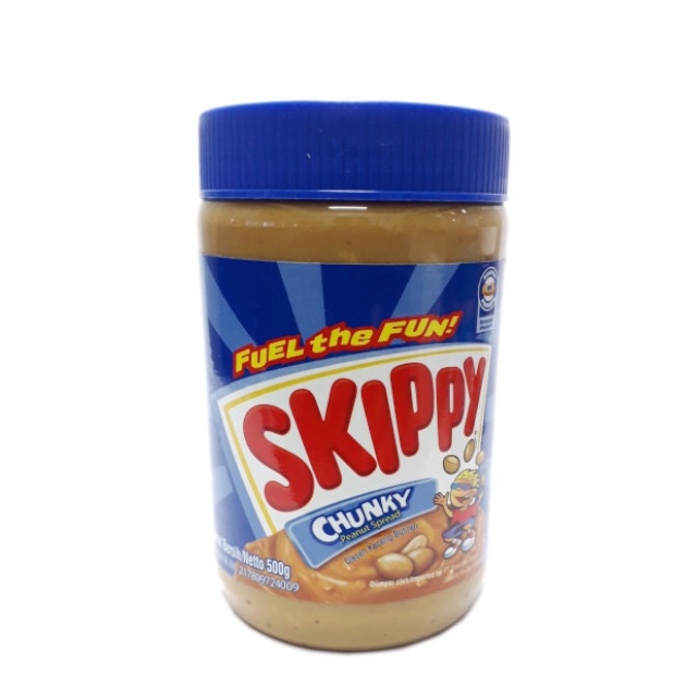 

SKIPPY CHUNKY PEANUT SPREAD 500 GR / OLESAN KACANG DENGAN BUTIRAN