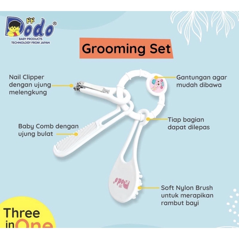 Dodo Grooming set Sisir bayi DAC054 - Gunting kuku set bayi