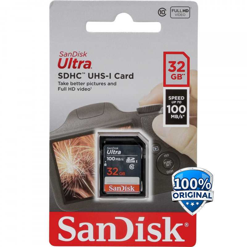 SanDisk Ultra SDXC UHS-I Class 10 SD Card (100mb/s) - SDSDUNR-GN3IN