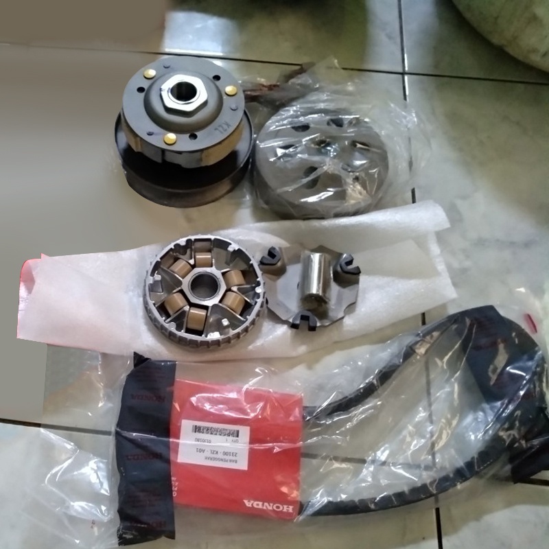 (Paket Komplit CVT)  1 Set paket hemat Honda Beat fi Scoopy fi Spacy fi vario 110 fi setater kasar kode- KZL-K25