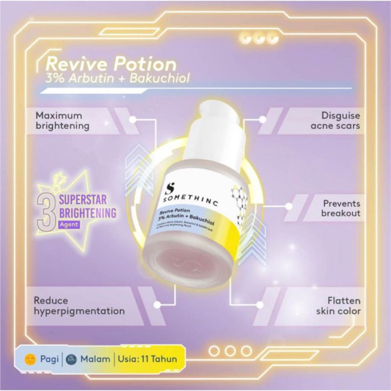 SOMETHINC REVIVE POTION 3% ARBUTIN + BAKUCHOL 20ML