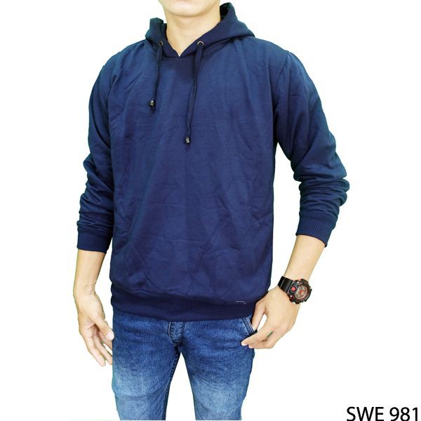 Sweater Fleece Pria Fleece Dongker – SWE 981