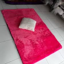 Karpet bulu tebal 4cm +  bantal 1pcs