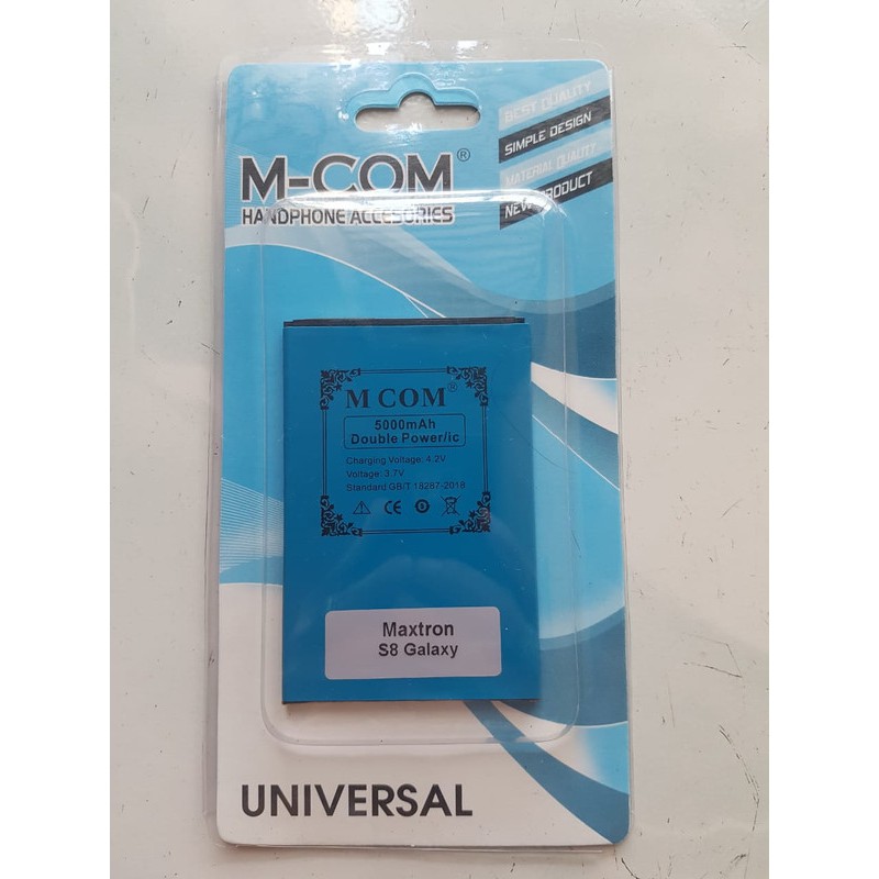 Mcom Battery Batre Baterai Double Power Mcom Maxtron S8 Galaxy