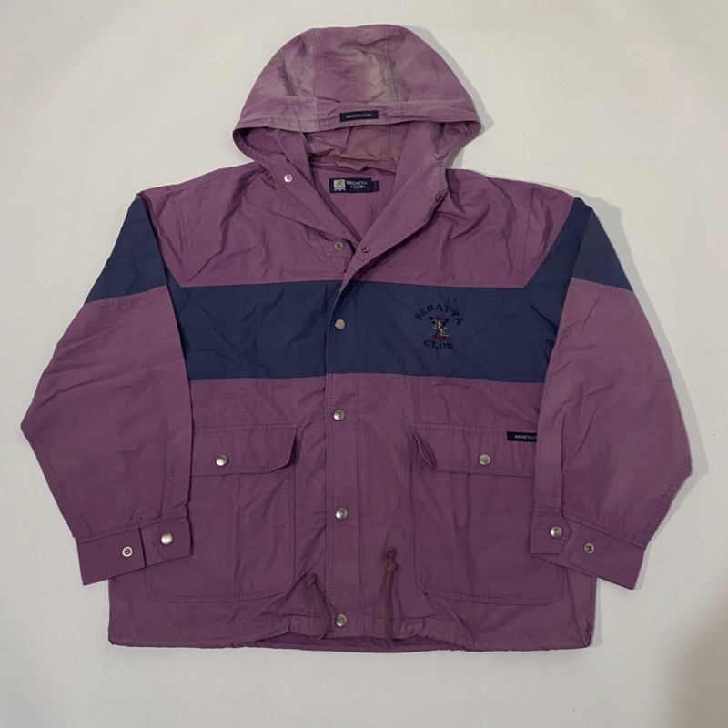 Vintage Jaket/Colorblock Jaket/Casual Jaket/Two Tone Jaket Regatta club