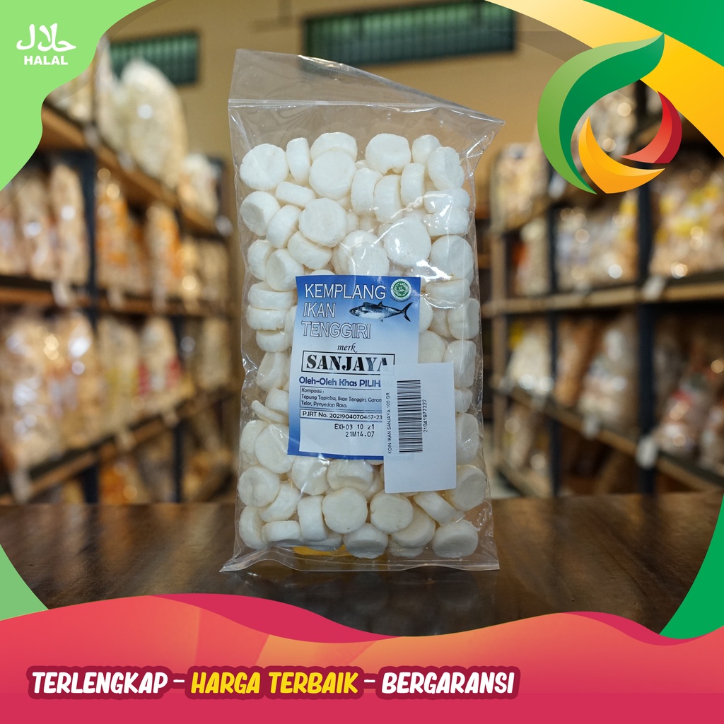 

Kerupuk coin full ikan merk Sanjaya khas Bangka 100gr