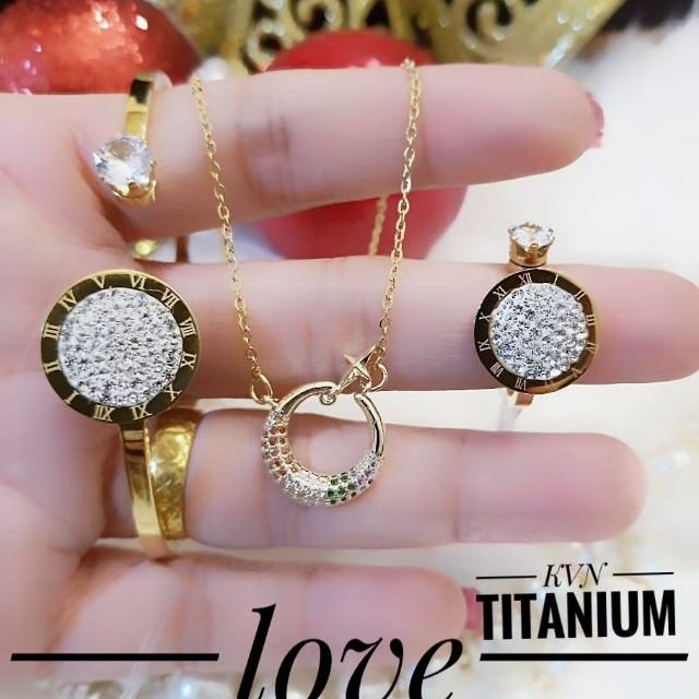 Titanium set perhiasan 2926k