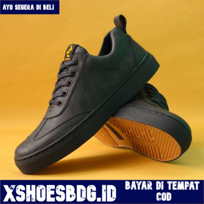 TERBARU Sepatu Formal Pria Hitam Kasual Casual Kulit PU Antislip Original Kets Kerja Kuliah