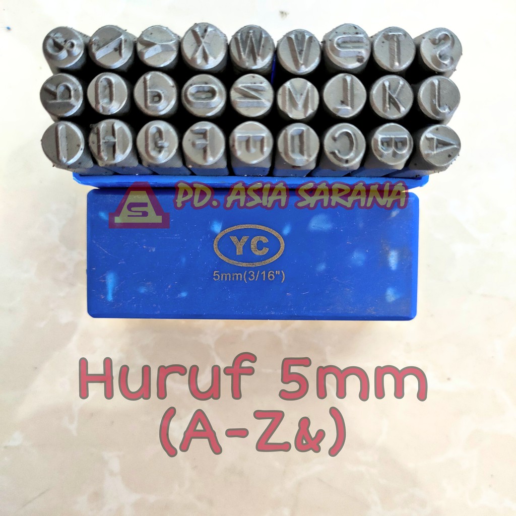 

[5mm] Mata Ketok Huruf Alphabet Set YC / Stamp Letter Punch A-Z&