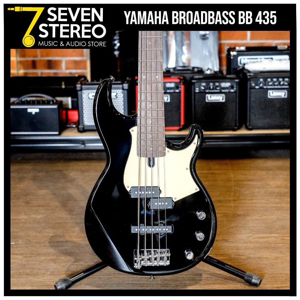 Yamaha BB435 BB Series 5 String Bass Guitar Black