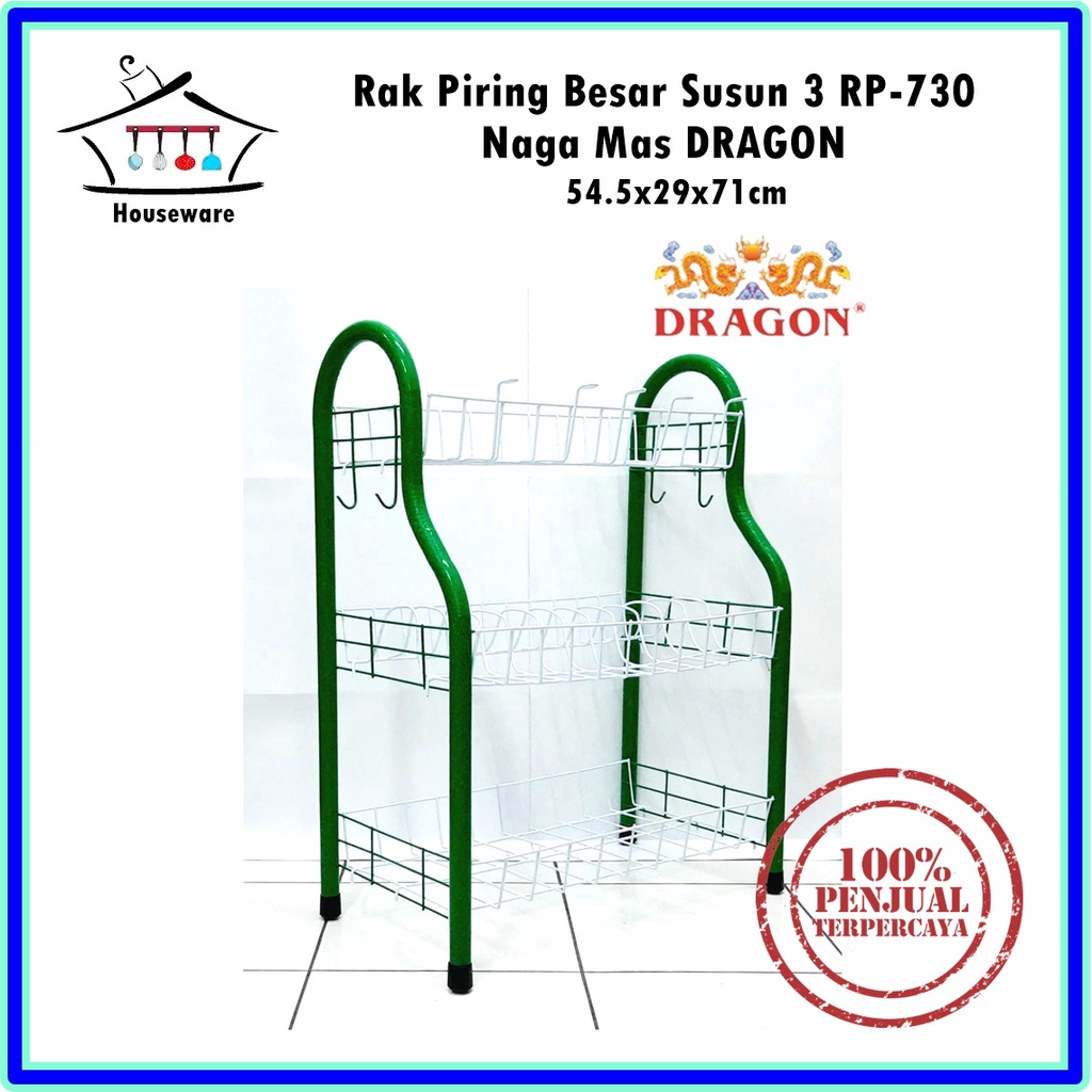 Rak Piring Susun Besar RP730 Ssn 3 Naga Mas