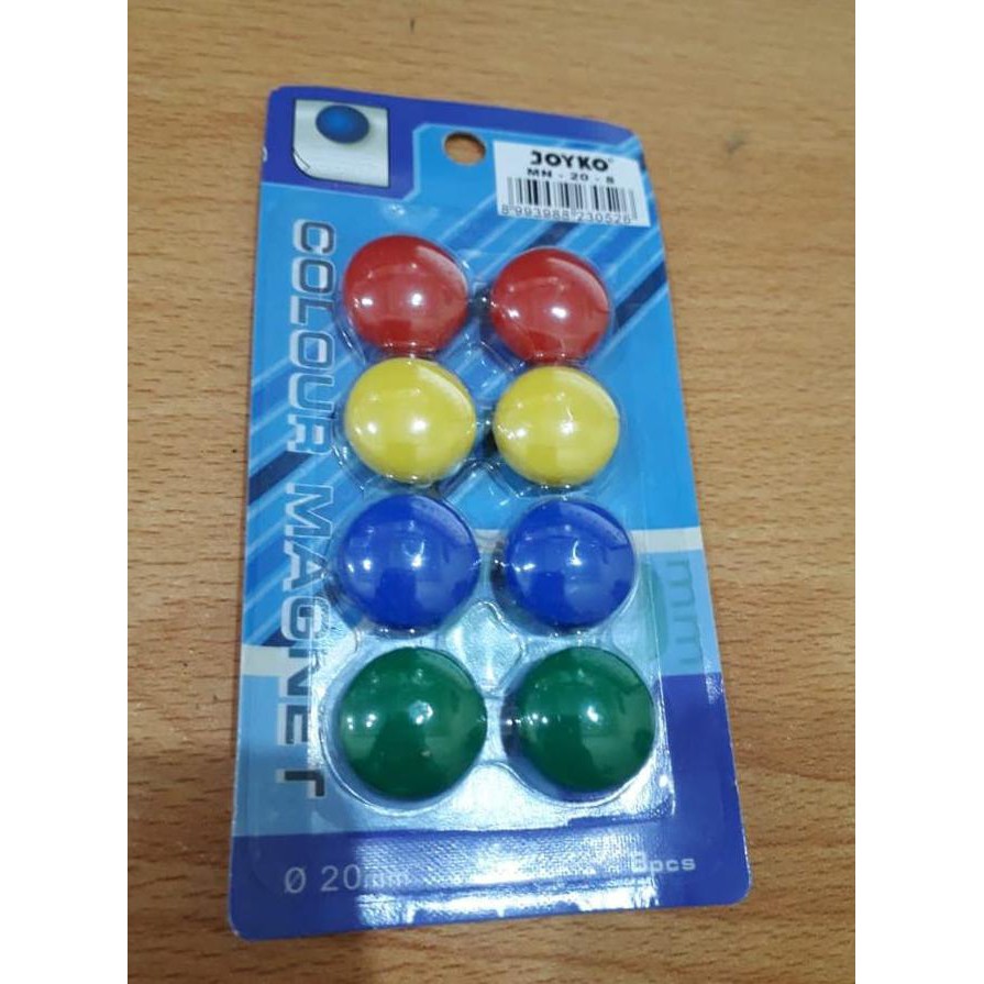 

9ew5 magnet papan tulis whiteboard kulkas joyko mn-20-8 bulat 2 cm warna 3i0b