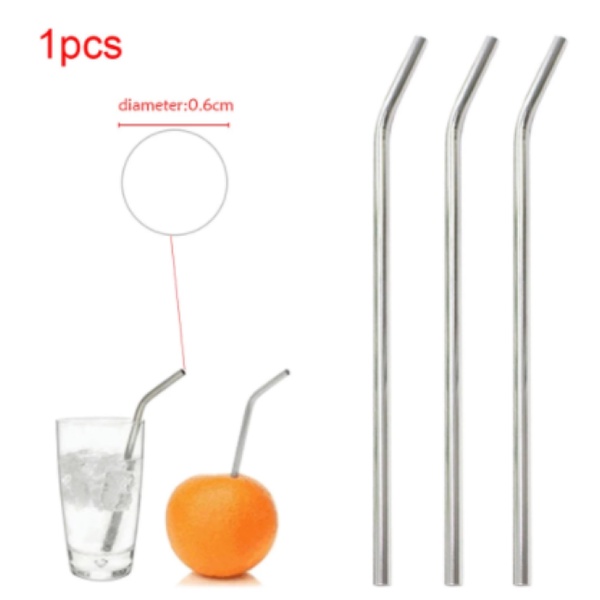 [WAE] SEDOTAN STAINLESS SILVER SATUAN RAMAH LINGKUNGAN STRAW 21.5CM