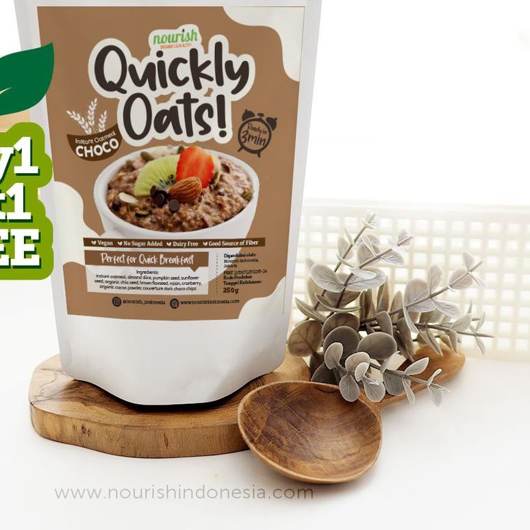 

™ Quickly Oats! Instant Oatmeal Choco Buy 1 Get 1 Free (250gr x 2pc) ➣