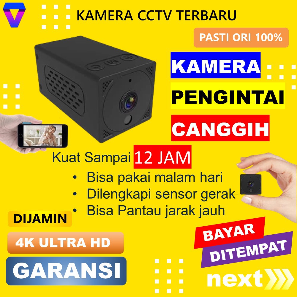 KAMERA MINI CAMERA CCTV MINI SPY CAM IP CAMERA PENGINTAI MINI KAMERA CANGGIH HIDDEN CAMERA JS100