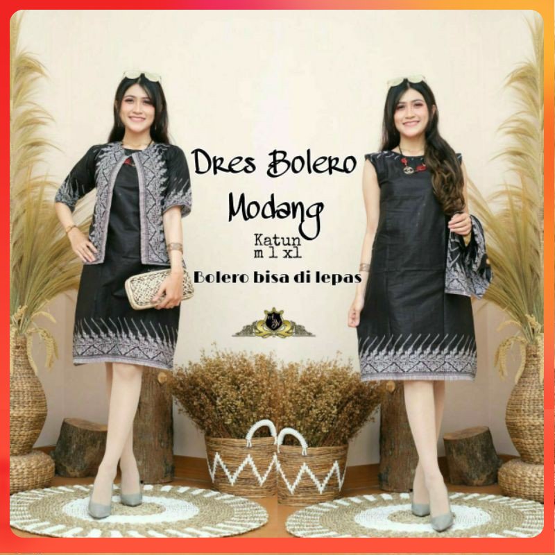 dress bolero modang.. bolero bisa di lepas