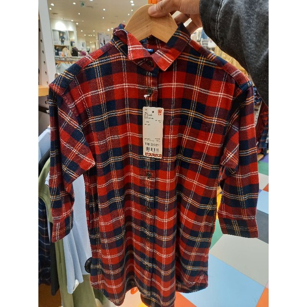 uniqlo flanel cewek kids