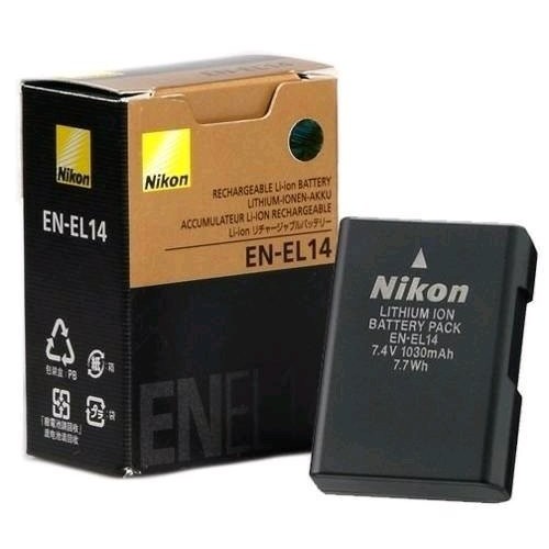 Baterai kamera nikon dslr D3100 d3200 D3300 batre en el14 battery cam