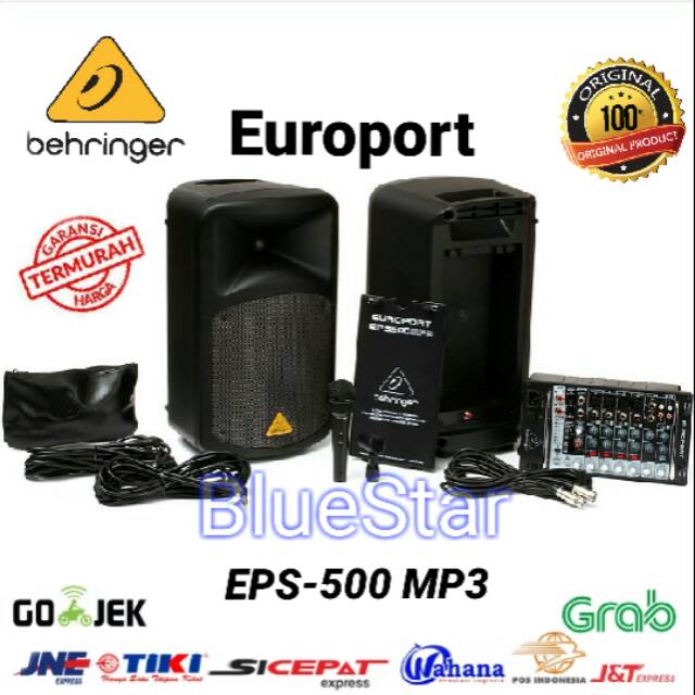 Jual Speaker Portable System Behringer Europort EPS 500 Mp3 Original 8