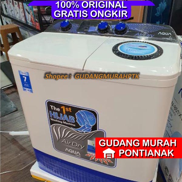 Mesin Cuci AQUA JAPAN 2 Tabung AIR DRYER Pengering cepat dan motor kuat QW-881XT / QW-851XT 850 880