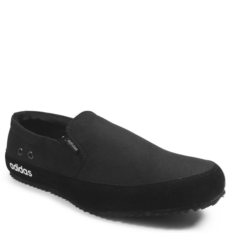 COD BOSQU !!! Sepatu Pria Casual Slop Hitam Formal Santai Kerja Slip On