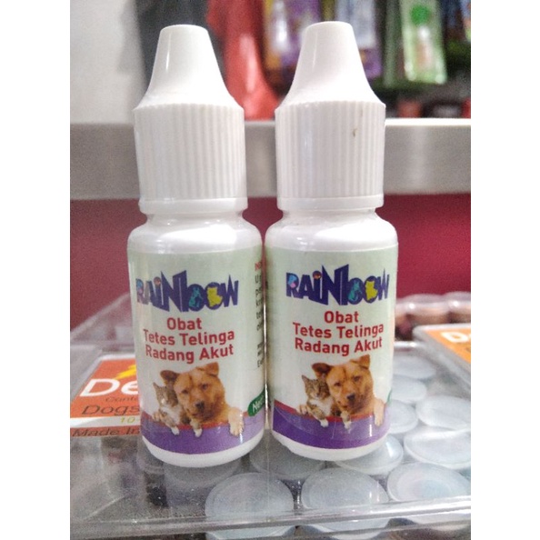 Rainbow Obat Tetes Telinga Radang Akut 8ml obat tetes telinga anjing kucing kelinci