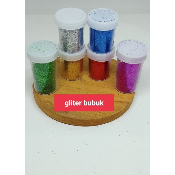 gliter bubuk warna metalik