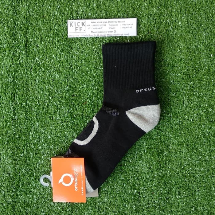 KAOS KAKI SEKOLAH/ KAOS KAKI OLAHRAGA ORTUSEIGHT RAPID SOCKS S - BLACK