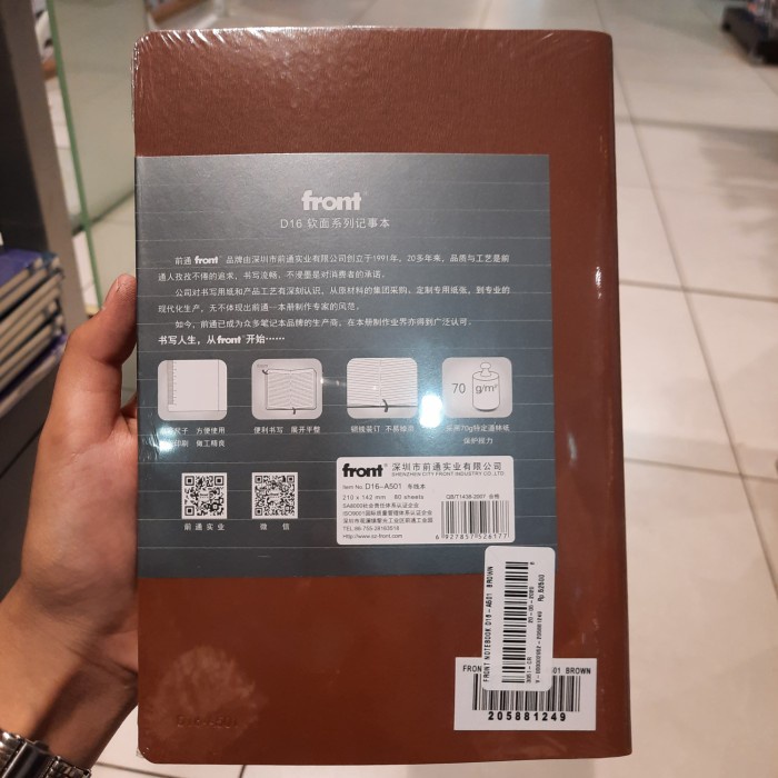 

Unik Front Notebook D16 A5 Brown (Gramedia Pasar Baru) Hemat