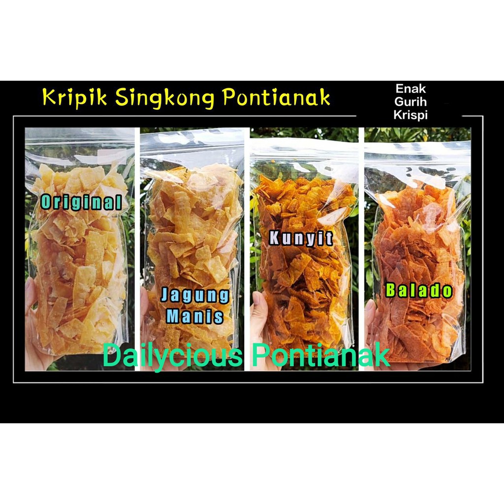 

KERIPIK SINGKONG PONTIANAK 500 GRAM