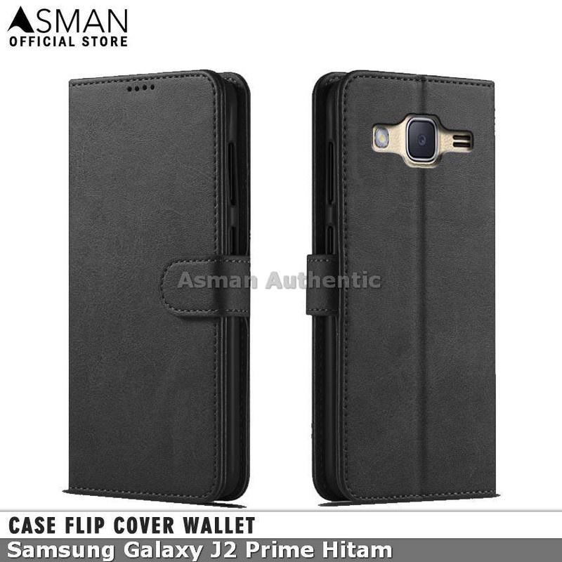 Case Samsung Galaxy J2 Prime Leather Flip Cover Premium Edition