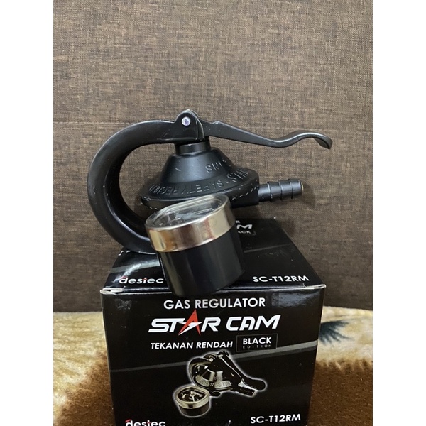 Regulator Gas Starcam Meter Otomatis SC-T12RM / Gas Regulator star cam tekanan rendah black edition