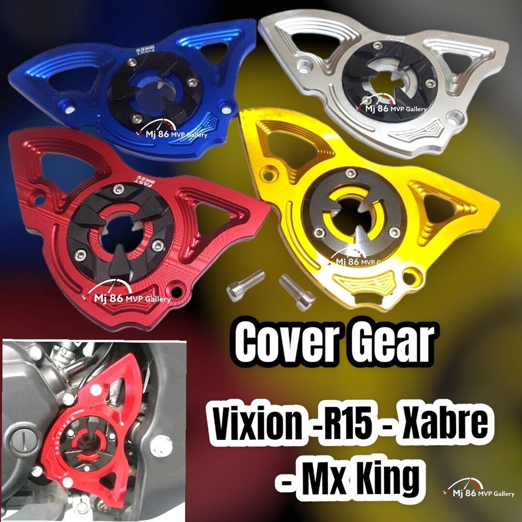 Cover Gear Depan Vixion Mx King R15 V2 R15 V3 Xabre Full Cnc