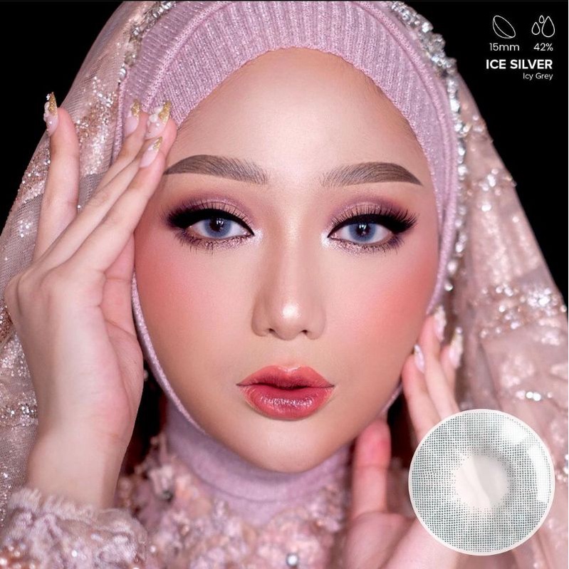 SOFTLENS ICE SILVER NORMAL &amp; MINUS -0.50 sd -3.00 FREE LENSCASE DIA 15 MM BY X2 EXOTICON CLOUDY GREY LIGHT GREY ASH GREY ICY GREY / Softlen Soflen Soflens