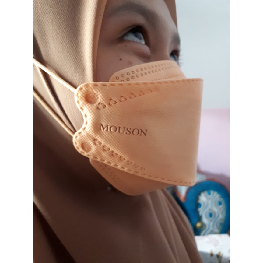 Masker KF 94 Mouson Original Masker Korea Kf94 Emboss Mouson 4 Ply Isi 10pcs/pack