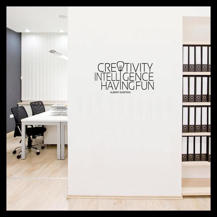 Wall Stiker Dinding Kaca Motivasi Creativity Ide Kantor 